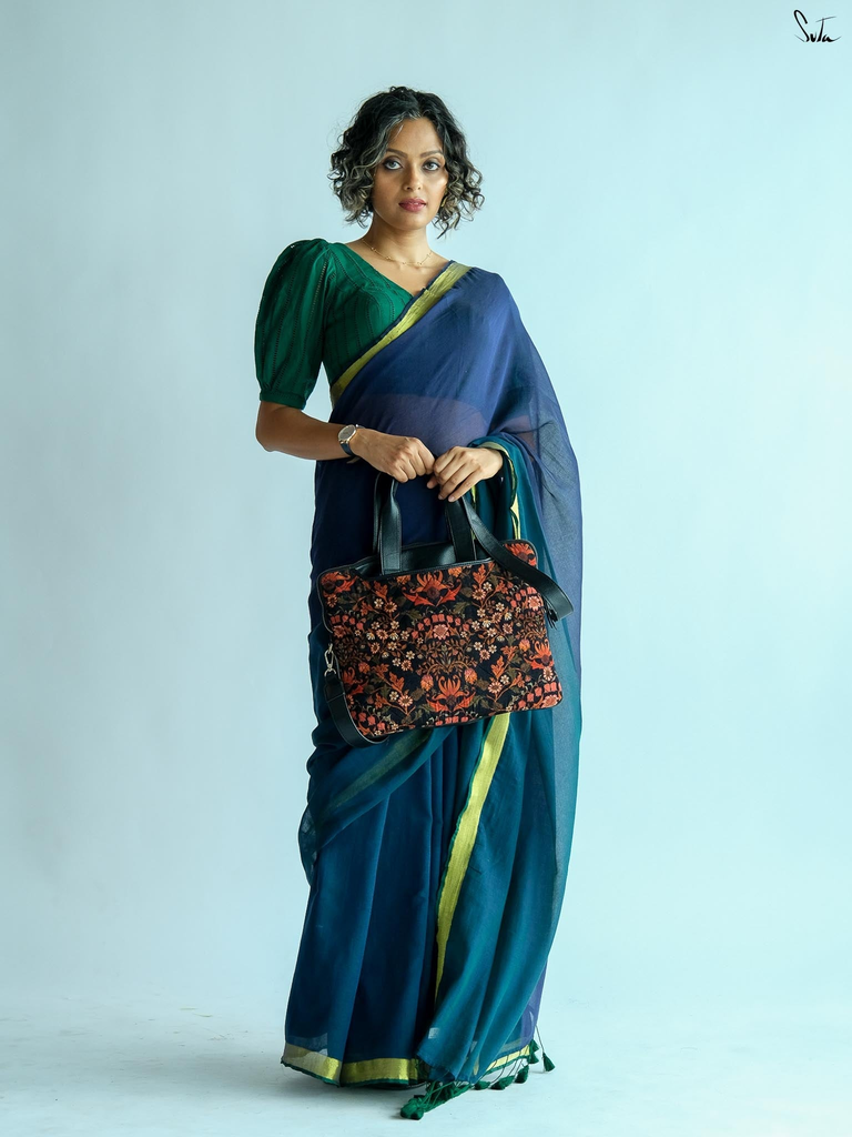 Shades Of Sea Saree