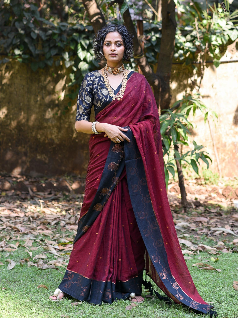 Lali Kusum Saree